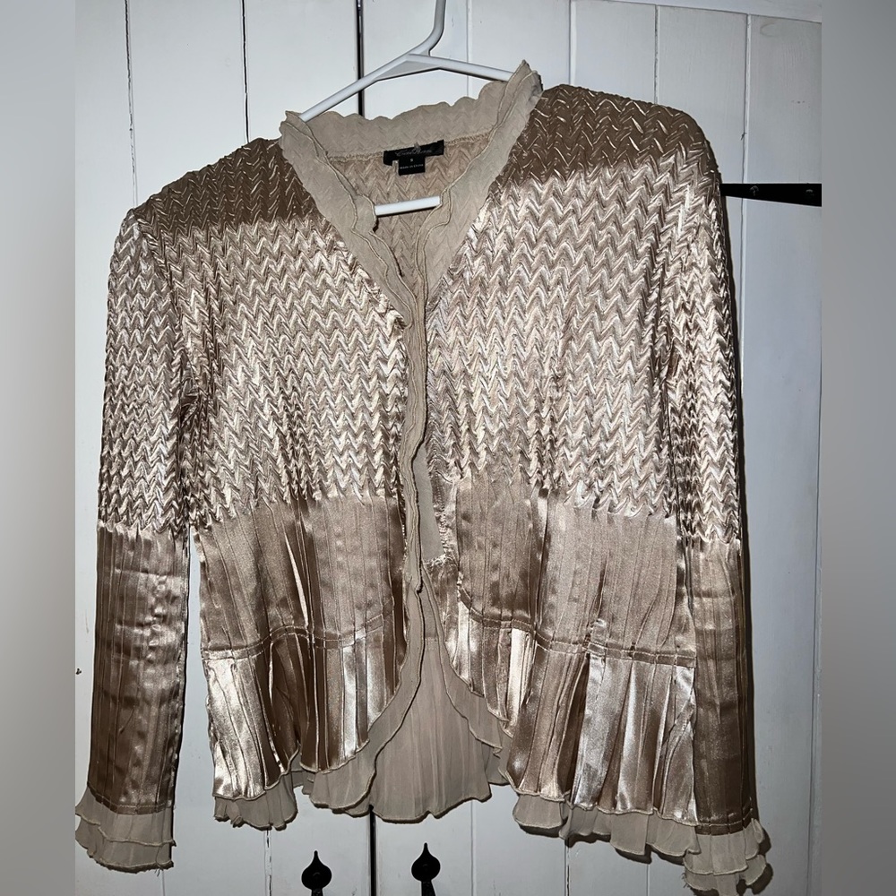 Vintage Gold Silk Jacket